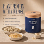 Daily Shake Whipped Coffee with pea and faba bean plant protein ingredients