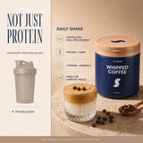 Daily Shake Whipped Coffee meal replacement compared with an ordinary protein shake