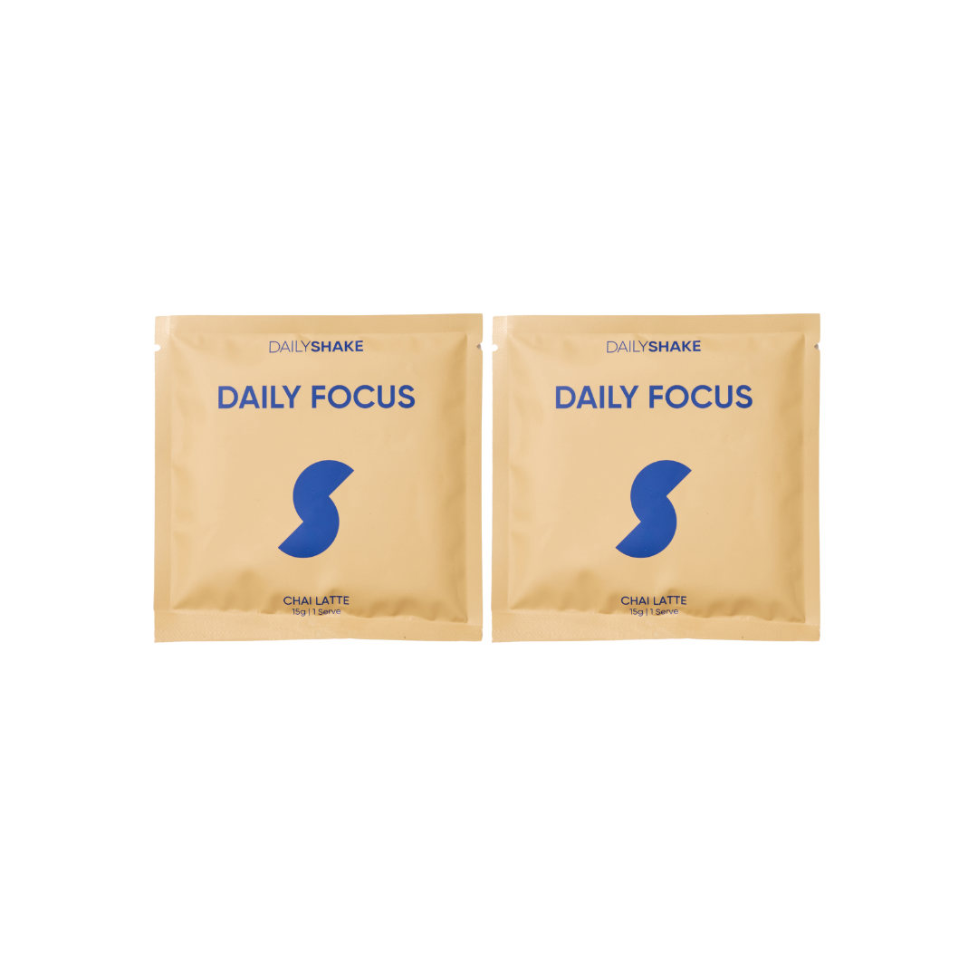 2 Single Sachets Daily Focus: Chai Latte - Daily Shake - Premium Meal Replacement Shakes