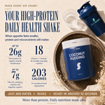 Coconut Pudding Daily Shake high-protein daily health shake with vitamins, minerals and fibre