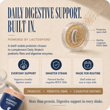 Whipped Coffee Daily Shake digestive support with LactoSpore probiotic, prebiotic fibre and five digestive enzymes